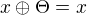 $x\oplus \Theta=x$