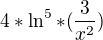 $4*\ln ^{5}*(\frac{3}{x^{2}})$