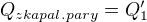$Q_{zkapal.pary} = Q_1'$