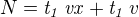 kopírovat do textarea $N={\it t_1}\,{\it vx}+{\it t_1}\,v$