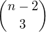kopírovat do textarea ${n-2\choose3}$