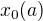 $x_0(a)$