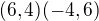 $(6,4)(-4,6)$
