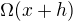 $\Omega(x+h)$