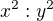 $x^{2}:y^{2}$