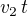 $v_2\,t$