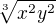 $\sqrt[3]{x^2y^2}$