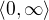 $\langle 0, \infty \rangle$