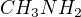 $CH_{3}NH_{2}$