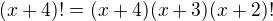 kopírovat do textarea $(x+4)!=(x+4)(x+3)(x+2)!$