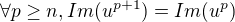 $\forall p \ge n, Im (u^{p+1}) = Im (u^p) $