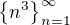 $\{n^{3}\}_{n=1}^{\infty }$