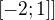 $[-2;1]]$
