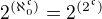 $2^{(\aleph_0^{\mathfrak c})}=2^{(2^{\mathfrak c})}$
