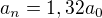 kopírovat do textarea $a_{n}=1,32a_{0}$