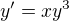 $y'=xy^{3}$