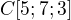 $C[5;7;3]$