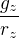 $\frac{g_z}{r_z}$
