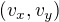 $(v_{x},v_{y})$