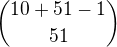 ${10+51-1\choose51} $