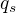 $ q_{s}$