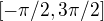 $[-\pi/2,3\pi/2]$