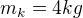 $m_{k}=4kg$