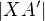 $|XA'|$
