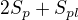 $2S_p + S_{pl}$
