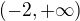 kopírovat do textarea $(-2, +\infty )$