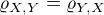 $ \varrho_{X,Y}=\varrho_{Y,X}$