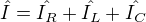 $\hat{I}=\hat{I_R}+\hat{I_L}+\hat{I_C}$