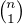 $\tbinom{n}{1}$