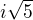 $i\sqrt{5}$