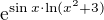 ${\rm e}^{\sin x\cdot\ln(x^2+3)}$