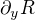 $\partial_yR$