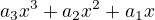 $a_3x^3+a_2x^2+a_1x$