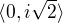 $\langle0,i\sqrt2 \rangle$