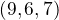 $\alfa(9, 6, 7)$