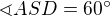 $\sphericalangle ASD=60^\circ $