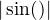 $|\sin(\ldot )|$