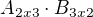 kopírovat do textarea $A_{2x3}\cdot B_{3x2}$