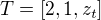 $T=[2,1,z_{t}]$