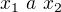 $x_1 \ a \ x_2$