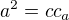 $a^2=cc_a$