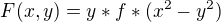 $F(x,y)=y*f*(x^2-y^2)$