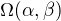 $\Omega (\alpha,\beta)$