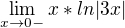 $\lim_{x\to0-}x*ln|3x|$