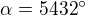$\alpha = 5432�$