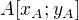 $A[x_A;y_A]$